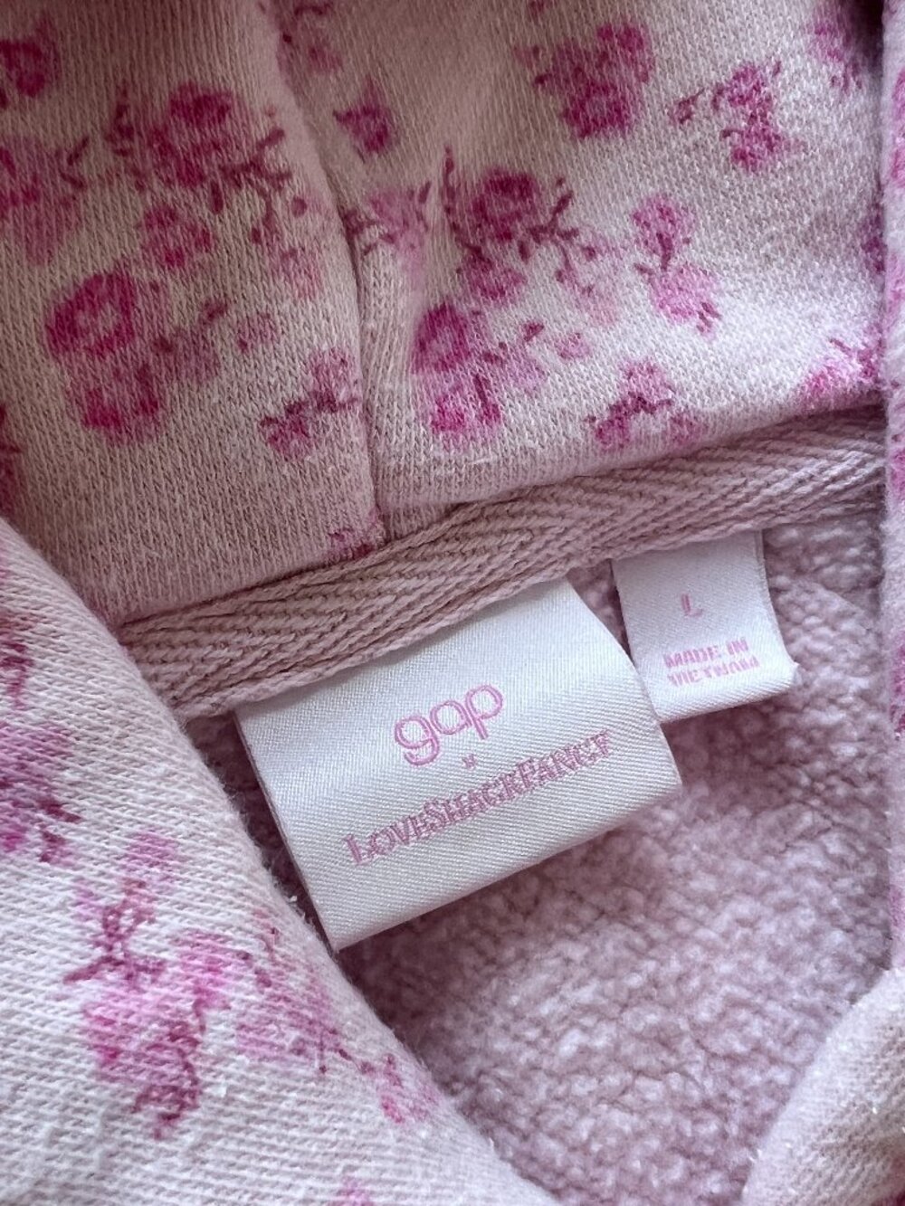 Gap × LoveShackFancy Kids Floral Cropped Logo Hoodie - Picture 5 of 6